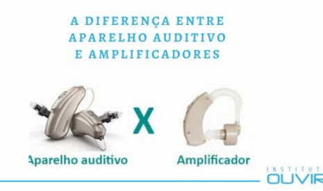 A diferença entre aparelho auditivo e amplificadores